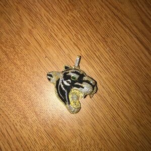 Gold and Black Panther Pendant